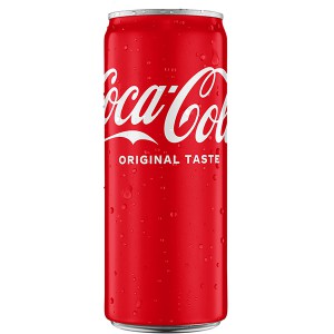 Напиток Coca-Cola сильногазований 0,33 мл.