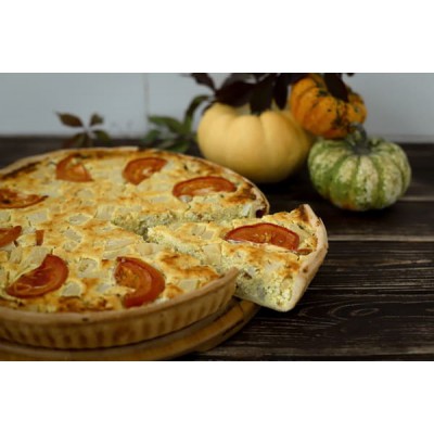 Пиріг з куркою та ананасом