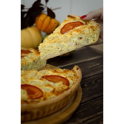 Пиріг з куркою та ананасом