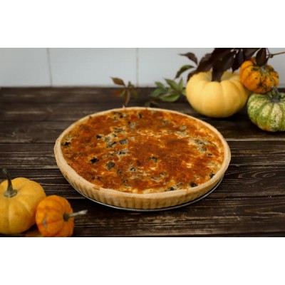 Пиріг з куркою та грибами