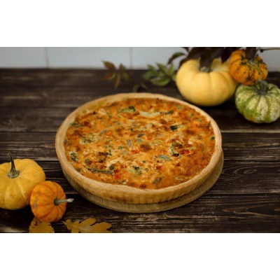 Пиріг з куркою та овочами