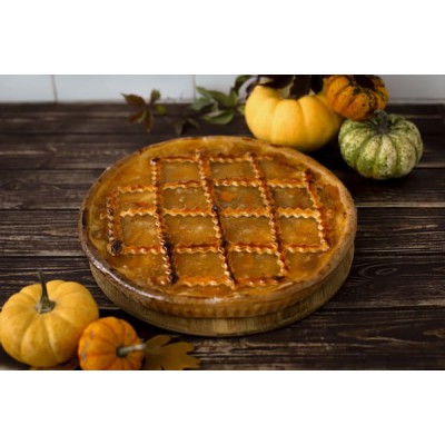 Пиріг з абрикосом та заварним кремом