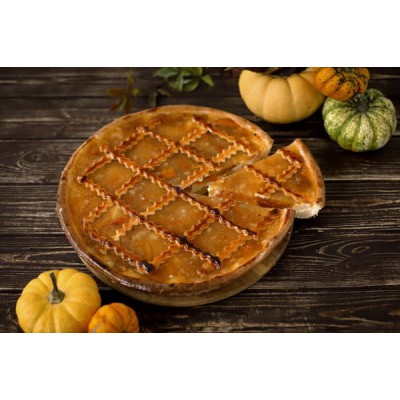 Пиріг з абрикосом та заварним кремом