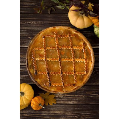 Пиріг з абрикосом та заварним кремом