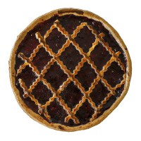 Пиріг з вишнею та заварним кремом