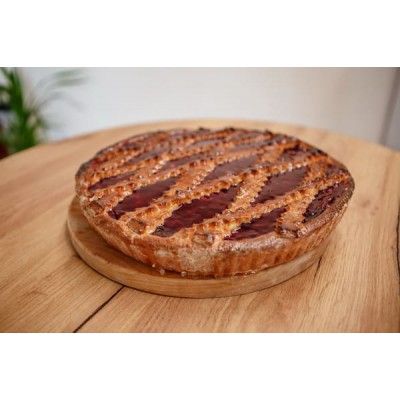 Пиріг з полуницею та заварним кремом