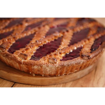 Пиріг з полуницею та заварним кремом